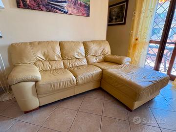 Divano in pelle 3 posti