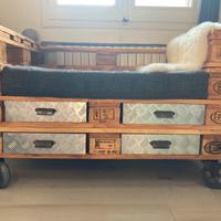 DIVANO PALLET DESIGN INDUSTRIALE