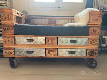 DIVANO PALLET DESIGN INDUSTRIALE