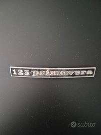 Scritta nera 125 Primavera Anni 70