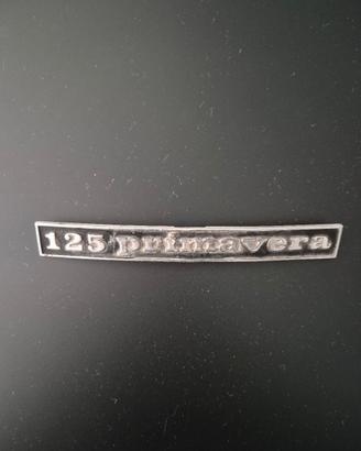 Scritta nera 125 Primavera Anni 70