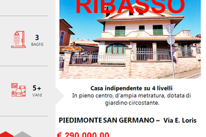 Casa indipendente su 3 livelli con giardino 