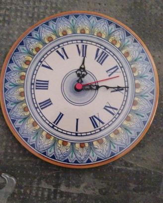 orologio ceramica Deruta 