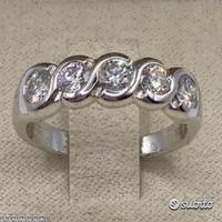FEDINA TRECCIA ORO 18kt. CON DIAMANTI NATURALI