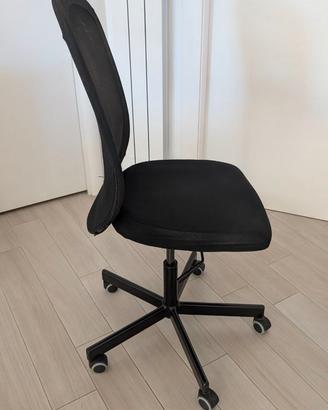Sedia ufficio IKEA FLINTAN ergonomica nera seduta