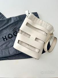Hogan borsa a secchiello in pelle