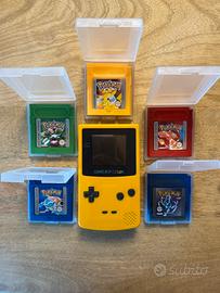 Game Boy Color + giochi Pokèmon