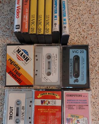 lotto di cassette per commodore vic 20