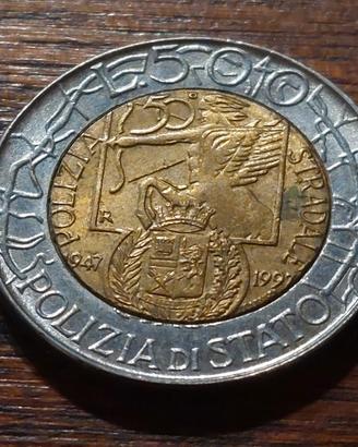 MONETA 500 Lire bi metallica commemorativa RARA