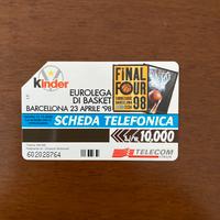 Scheda telefonica Finale Eurolega Basket