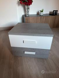Bicolore (Grigio Cemento/Legno e Bianco)