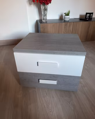 Bicolore (Grigio Cemento/Legno e Bianco)