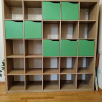 Libreria Kallax 182x182 con antine 