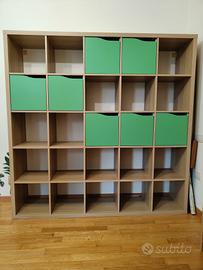 Libreria Kallax 182x182 con antine 