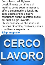 Segretaria, commessa, addetta alle vendite