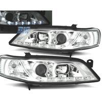 FARI PER OPEL VECTRA B 96-98 ANGEL EYES LED FONDO 