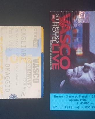 Coppia di biglietti concerti di Vasco Rossi
