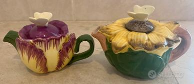 2 teiere ceramica evergreen pottery