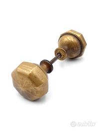Pomello vintage in ottone per portone.
