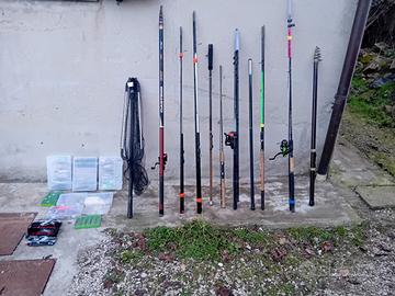 Canne da pesca lago varie