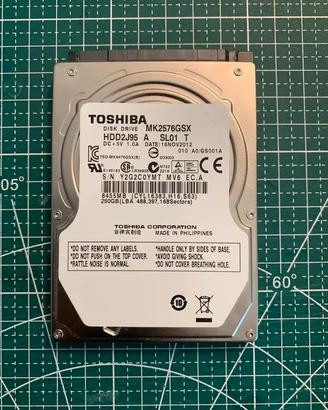 Hard disk Toshiba 250GB MK2576GSX
