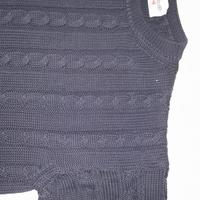 Maglioncino blu scuro trecce bambino 11/12 anni