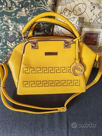 Borsa a mano gialla HRX con Tracolla