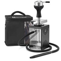 Narghilè set con accessori telecomando e luci led