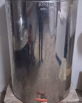BOTTE in ACCIAIO INOX 500 litri per ALIMENTI