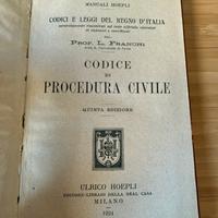 Codice di Procedura Civile – Quinta edizione  1924