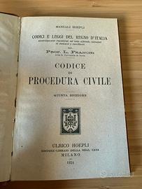 Codice di Procedura Civile – Quinta edizione  1924