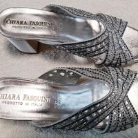 sandalo donna argento 38 chiara pasquini