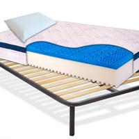 MATERASSO IN LATTICE ALLA FRANCESE E RETE IN DOGHE