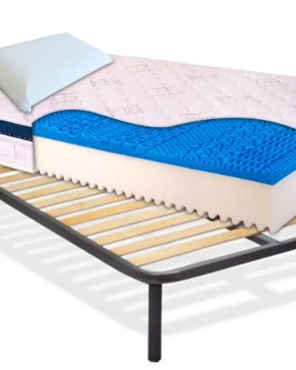 MATERASSO IN LATTICE ALLA FRANCESE E RETE IN DOGHE