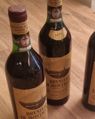 LOTTO 2 Bottiglie Brunello di Montalcino 1977 Cast