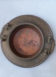 antico bracere rotondo vintage 