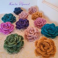 Spilla fiore  mohair 