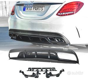 DIFFUSORE MERCEDES CLASSE C W205 15-21 LOOK C63 ED