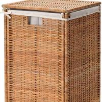 BRANÄS Cesta per bucato rivestita, rattan