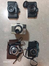 Set 5 macchine fotografiche vintage come da foto