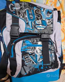 Zaino Seven  "Music Inside" Azzurro Scolastico