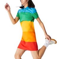 Lacoste X Polaroid striped dress multicolor