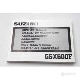 MANUALE USO E MANUTENZIONE SUZUKI GSX 600 F 1988