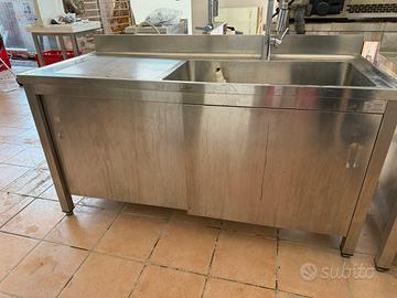 Lavabo in acciaio