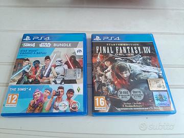 ps4 the Sims 4 + final fantasy 14 online