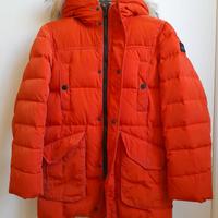 giubbotto arancione canadiens con cappuccio