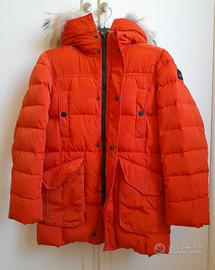 giubbotto arancione canadiens con cappuccio