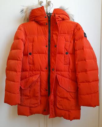 giubbotto arancione canadiens con cappuccio