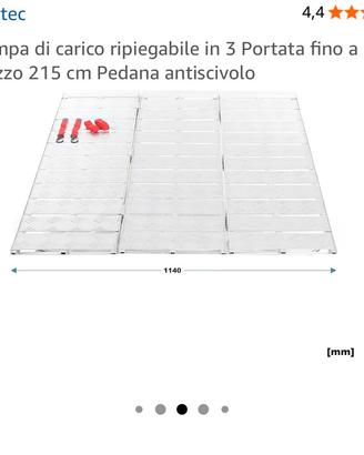Rampa di carico wiltec ripiegabile in 3
