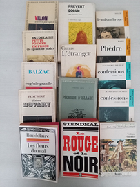 Baudelaire,Stendhal,Flaubert,Prevert,Balzac ecc